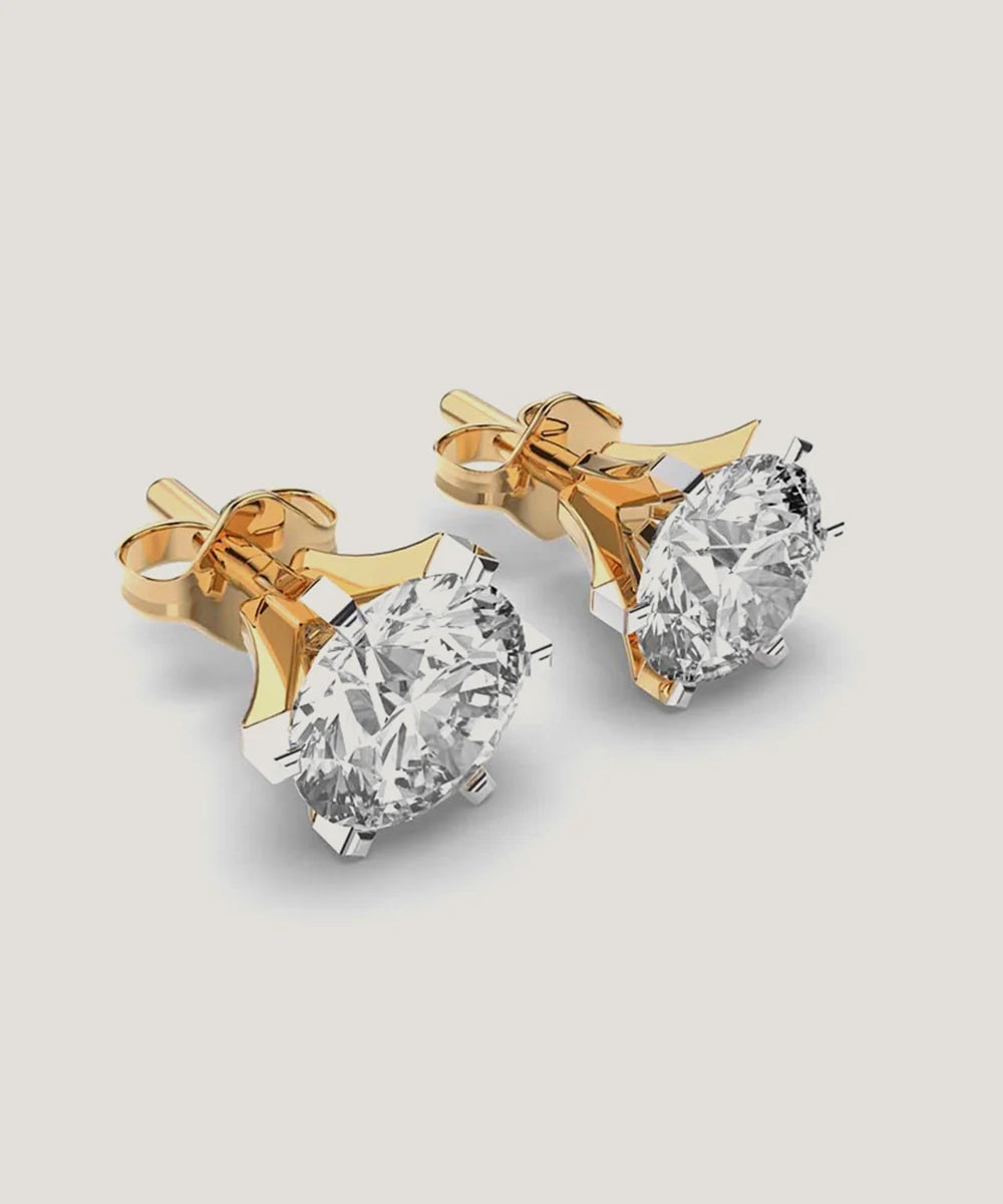 Diamond Earrings For Women in a sleek high-contrast midnight luxury editorial style